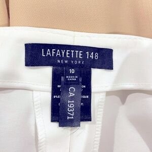 Lafayette 148 New York white capris
